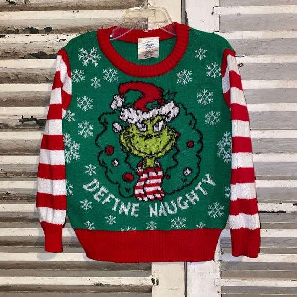 The Grinch Other - The Grinch Christmas Sweater- Size 3T